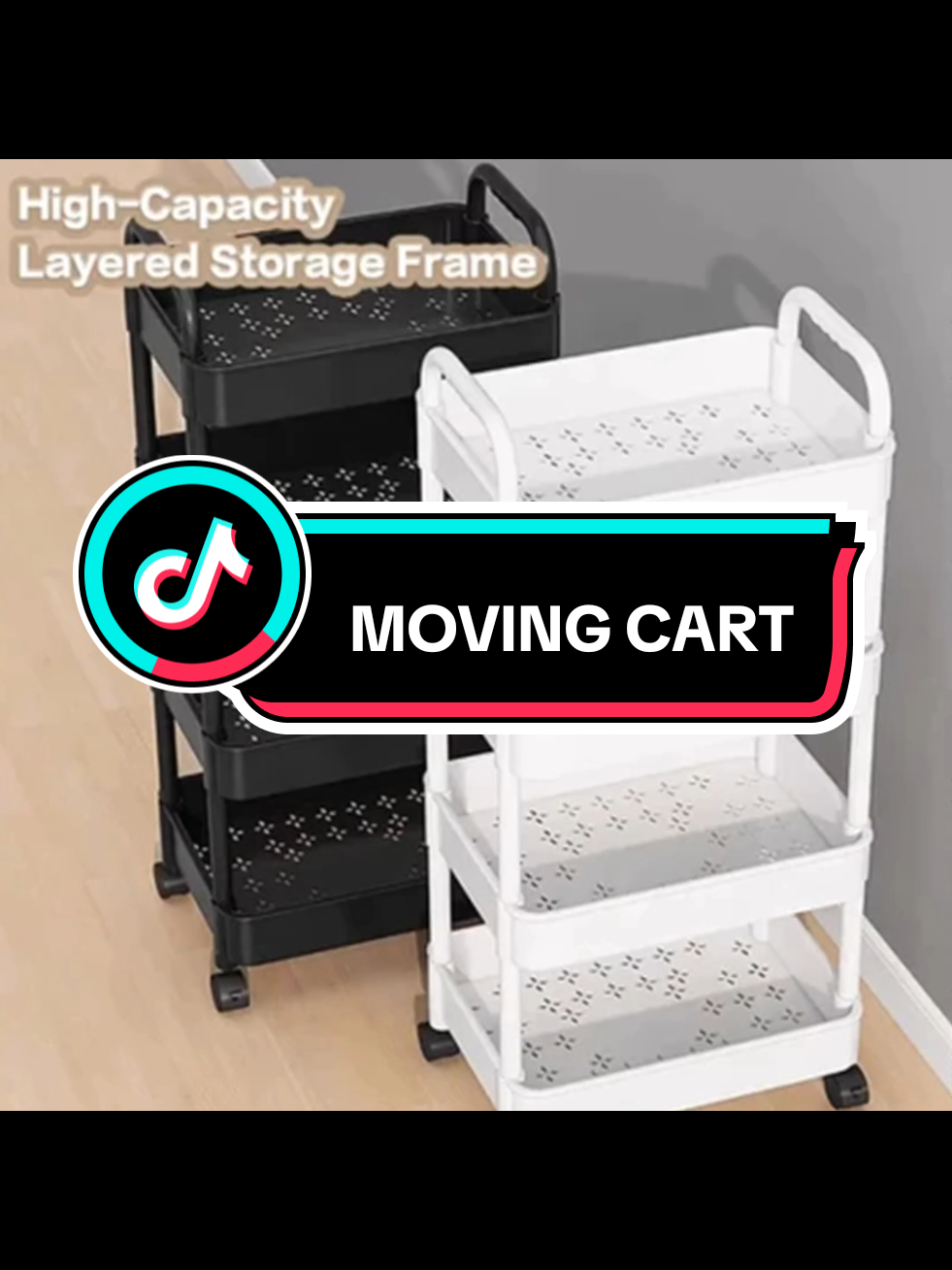 1xx Shop Trolley Cart 3/4/5 Tier Moving Rack Kitchen Storage Shelf Bathroom Organizer Sundries Storage Rack With Handle #creatorsearchinsights #trolleycart #movingcart #creatorsearchinsights #tiktokspotted❤❤ #tiktokfidsph #fypシ゚ 