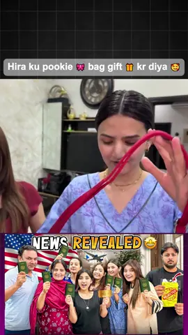 Hira ku pookie 🎀 bag gift 🎁 kr diya 🥰 #sistrology #iqrakanwal #hirafaisal #pookie #bags #gifted #sistrology💞✌🏻 #dailyvlogs #fyp #fyp_viral_tiktok #fyptrending #pleaseunfrezzemyaccount #pleaseviralthisvideo🙏🙏please