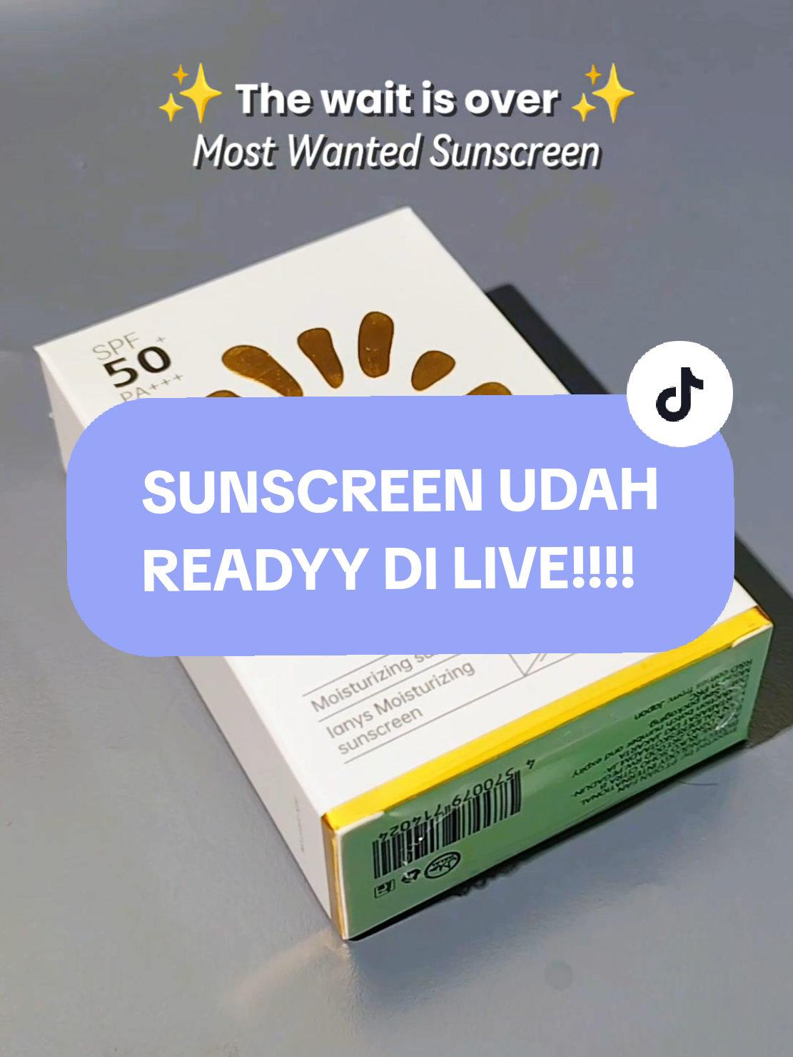 Ubur-ubur ikan lele, sunscreen nya udah ready nih lee 😍✨ Gercepin langsung di live ya, pastinya no white case dengan Spf 50+ PA+++ 😉💖 #2025 #sunscreen #newproduct #spf50pa➕➕➕ #ianysskincare #skincareroutine #jbeauty #japanese #fyp 