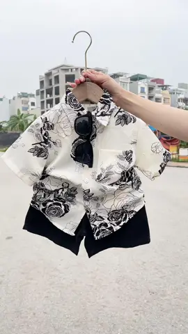 Sét áo sơ mi lụa quần thô mềm cho bé trai size 10kg-35kg #aosomi #somilua #coctay #quantho #quandui #dibien #betrai #quanaotreem 