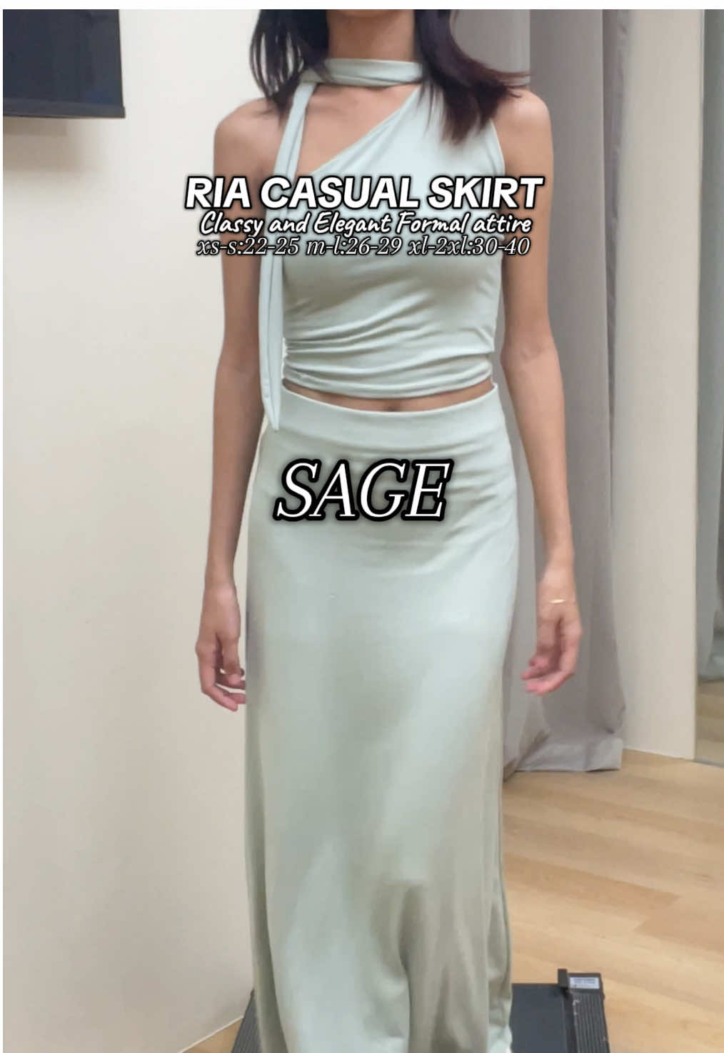 want to be simple but classy and elegant?get yours to style and slay!!💅30colors available!  #longskirt  #ria  #skirt  #classy  #casual  #fyp  #TikTokLIVE 