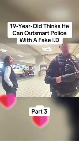 19-Year-Old Thinks He Can Outsmart Police With A Fake I.D.#cops #copsoftiktok #police #policeofficer #bodycam #crime #truecrime #truestory #foryou #fyp 