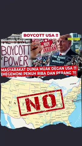 BOYCOTT USA !! GERAKAN BOIKOT AMERIKA ATAS MUAKNYA HEGEMONI PENUH RIBA DAN PERANG? #bossmanmardigu #mardiguwowiek #worldwide #boycott #usa #boikot
