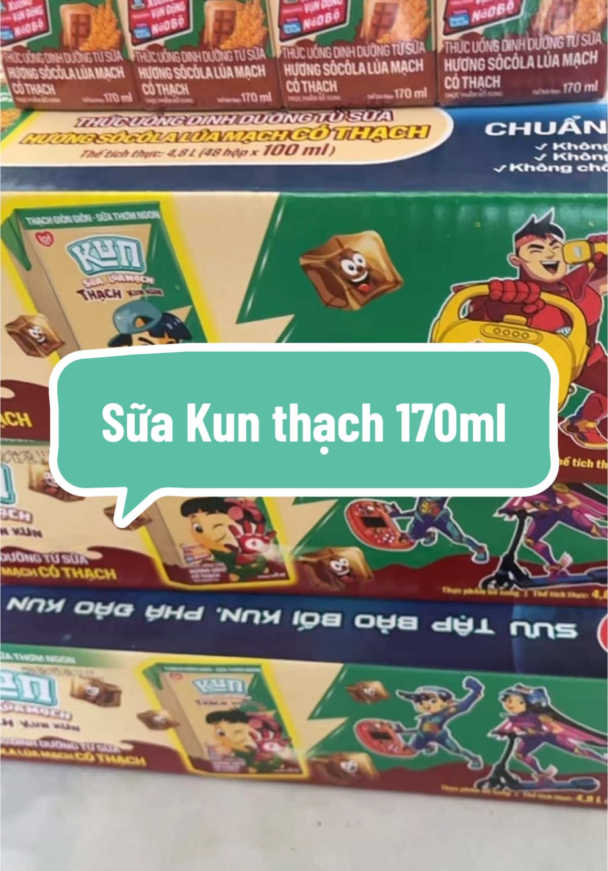 Sữa Kun thạch 170ml .#xuhuong #taphoahaiduong #suakun 