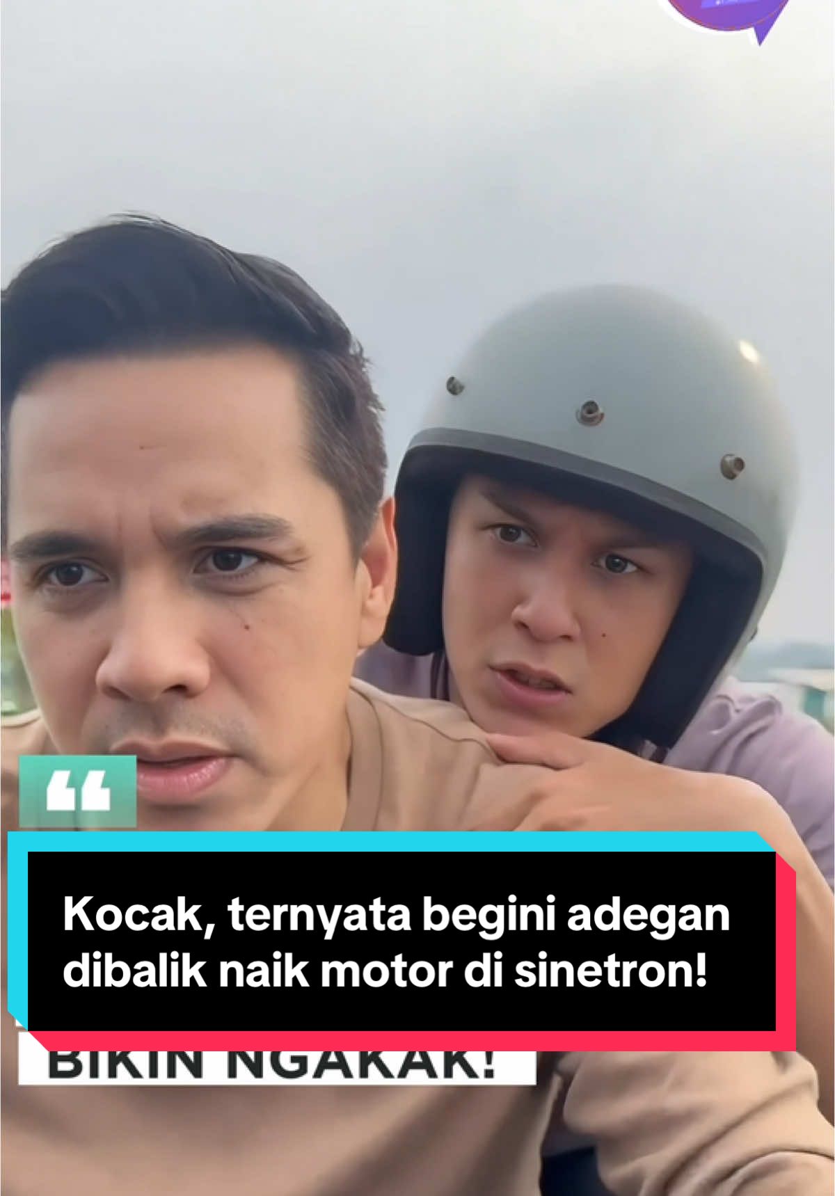 Dibalik adegan naik motor di sinetron, kocak!!! #dibaliklayar #btssinetron #antonioblancojr #rionaldostockhorst #ketikacintamemanggilmu 
