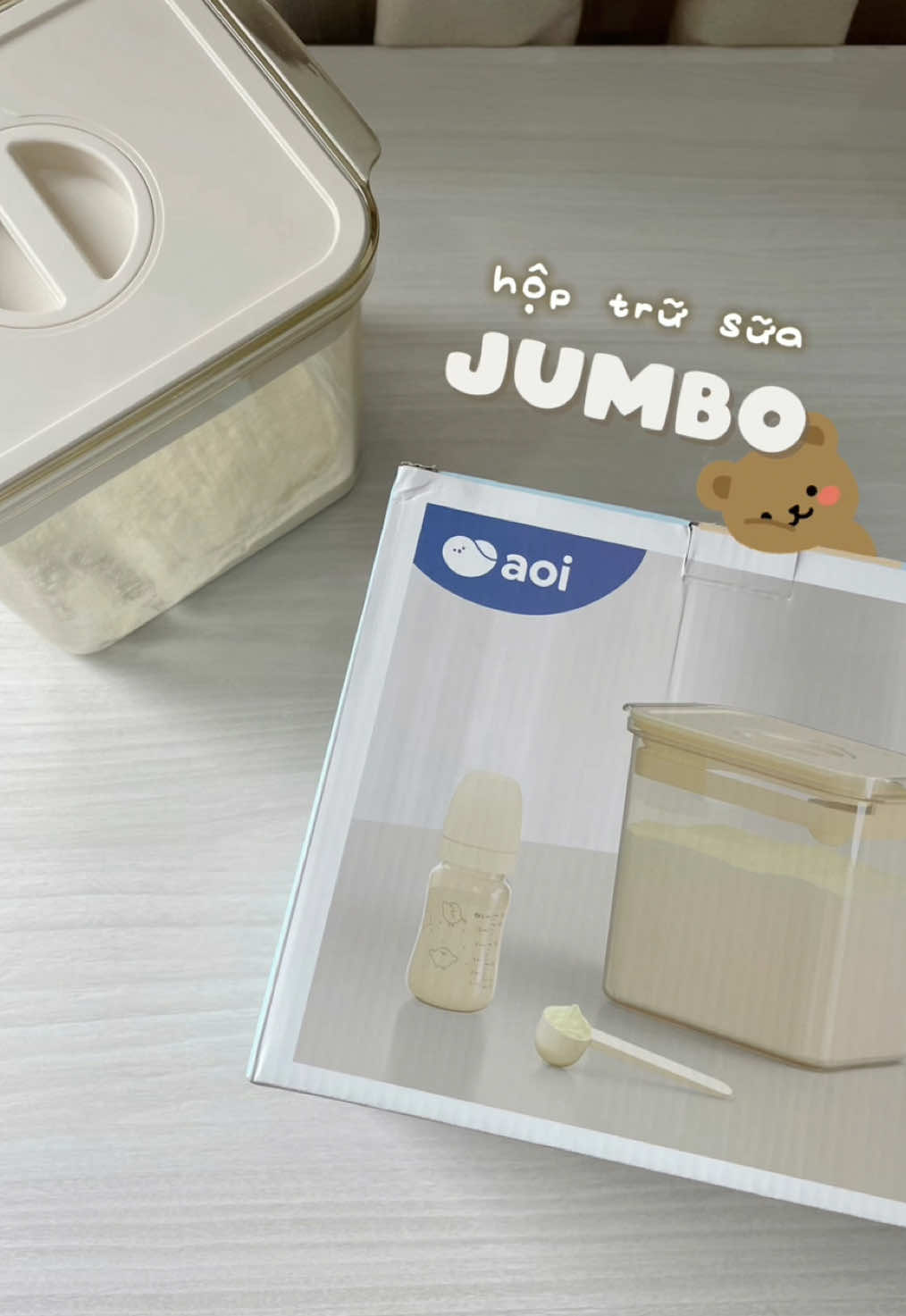 Còn mom nào cho con uống sữa công thức mà chưa biết đến hộp trữ sữa này hông 🌝 Tui mê cái màu trắng be này của nhà Aoi - Inochi này quá 🫶🏻 #mevabe #meshinthuine #suacongthuc #hoptrusua #hoptrusuainochi #hoptrusuaaoi #hopdungsua #hopdungsuabot #hopdungsuabotchobe 