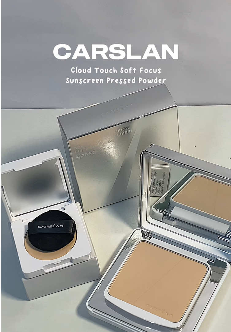 🫧🌤️☁ this powder give lock your look with protection☀️✨ as this sunscreen powder contains with  SPF 50++ @Carslanmy  𓂃 ོ☼𓂃 