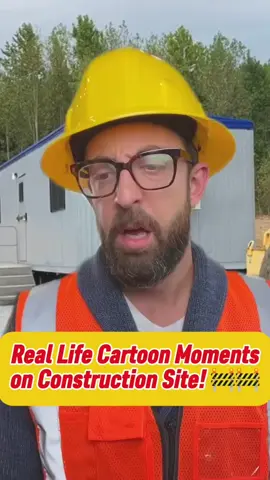 Real Life Cartoon Moments on Construction Site 🚧🚧🚧🤣🤣🤣 #construction #funny #adamrose #fails #fyp 