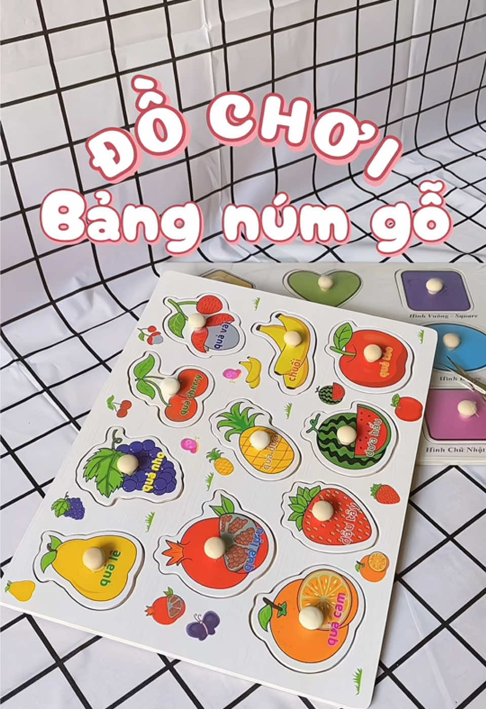 Ai bảo dưới 25cành ko mua đc đồ chơi cho con??? Bảng núm gỗ vừa chơi vừa học siêu cute 👍👍 #dochoitreem #dochoichobe #bangnumgo #dochoithongminh #reviewmevabe #mebimsuachamcon 