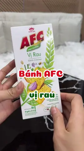 Bánh AFC vị rau #hoangnhienreview #tiepthilienket #ancungtiktok 