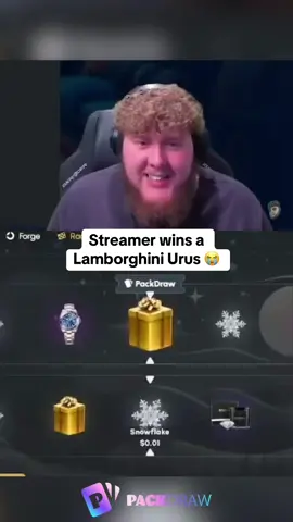 Streamer wins a Lamborghini Urus 😭 #kickstreaming 