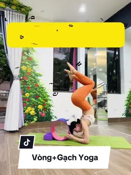 Pose dáng siêu xinh với sự hỗ trợ của Vòng và Gạch Yoga #yoga #gachyoga #vongyoga #vongtapyoga #gachtapyoga #vongyoga20cm 