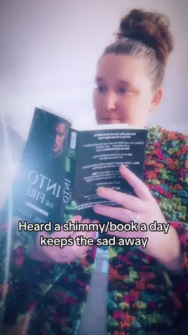 What are you reading to keep the sad away!   Dance with me and enjoy the day.  Into The Fire by @SadieHuntRomance  #BookTok #booktoker #spicybooktok #shimmy #dance #vibecheck #reader #darkromance 