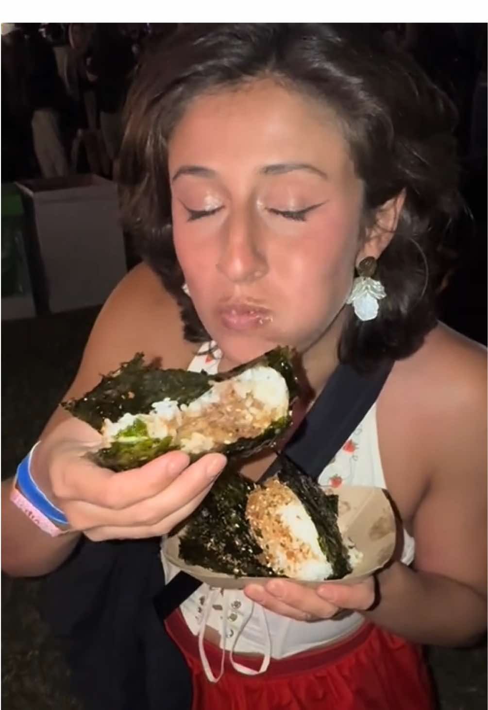 Sunny Blue at Coachella !!!!!! #onigiri #onigirimukbang 