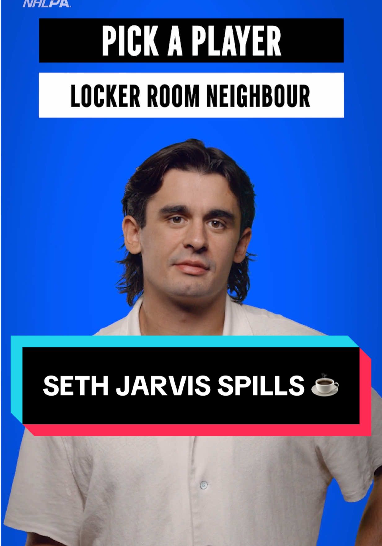 Seth Jarvis loves Sebastian Aho as his locker neighbour, but how does Aho feel about the arrangement? ☕️😉 #NHL #HockeyTikTok #SportsTok #SethJarvis @Carolina Hurricanes 