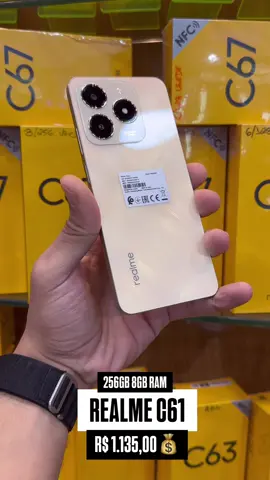 Realme C61 256 GB: armazenamento de sobra para fotos, apps e vídeos, tela imersiva e câmera AI de alta resolução. Tudo isso com design moderno e bateria de longa duração. Aproveite o valor promocional aqui na Miui Phone e garanta já o seu! . . #palmastocantins  #palmasto  #pmw  #tocantins 