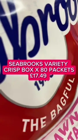 Seabrook Variety Box X 80 packets £17.49 #crisps #seabrook #FoodTok 