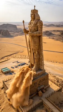 Egyptian Statue Demolition 🗽 #building #demolition #explosion #construction #disaster #earthquake #fypシ 