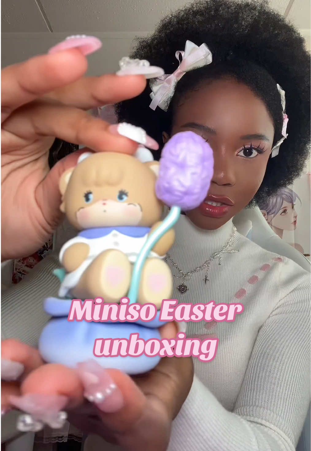 Thank you so much @MINISO UK 🥹🫶🏽🎀 these are absolutely perfect for Easter🐣 #miniso #minisouk #minisoeaster #minisoblindbox #easterhaul #mikkoillustrations 
