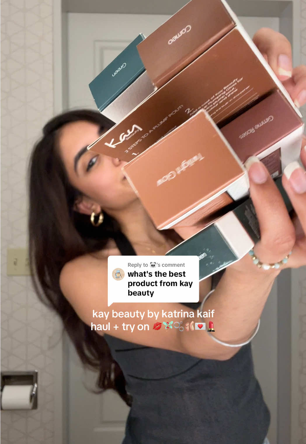 Replying to @🐼 honest review: i would only re-purchase the METALLIC kajals (not the matte ones) and the plumping gloss 💗 the metallic kajal is super creamy and easy to use, and the plumping gloss does it’s job. my main concern for kay beauty + other indian brands is the shade range. as a south asian makeup brand, it should be your job to cater towards darker skin tones - and not just for eyes, but for lips as well!! i tried the lip shades on my hands at the store and the packaging colors are very misleading. unfortunately, even one of the darkest brownish lip shades was bright pink/red on me :( i wish i did stock up on regular black metallic kajals tho!!!  #kaybeauty #katrinakaif #browngirlmakeup #tryonhaul #makeuptutorial #mumbai #india #kaybeautybykatrina #bollywoodsong #mumbaishopping #indianmakeup #kaybykatrina #southasianmakeup #southasianbrand #desi #fashion #honestreview 