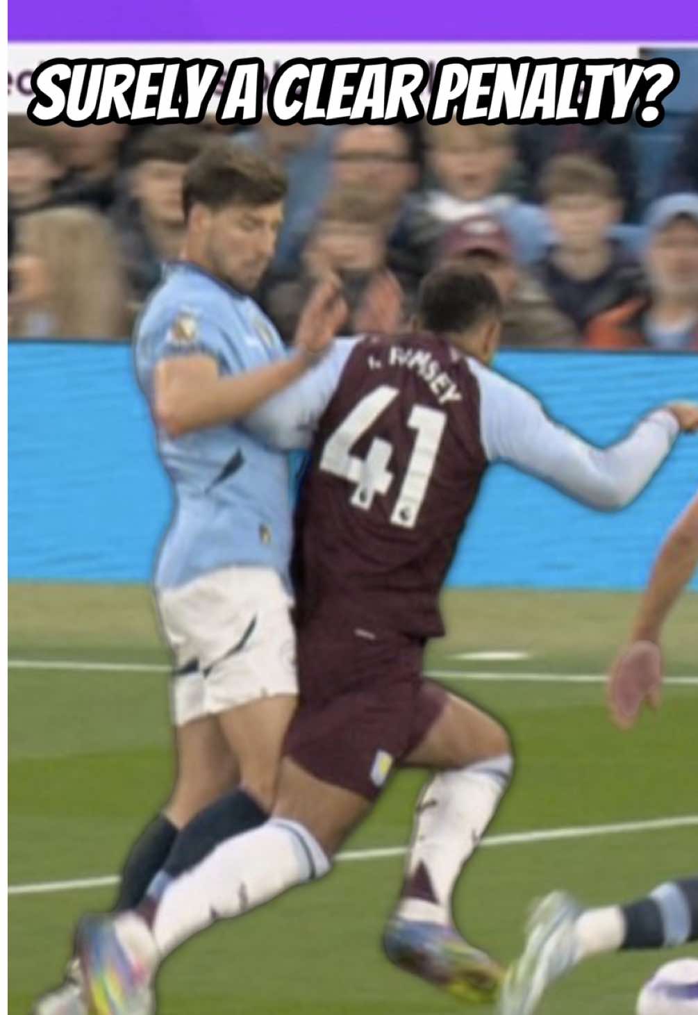 Surely this is a blatant penalty no?🤔#mancity #astonvilla #penalty #var #rubendias #ramsey #avfc #mcfc #sdpeasyyt 