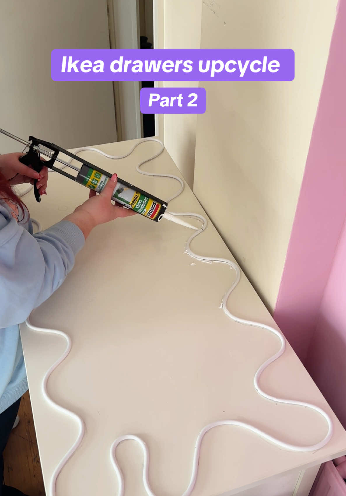 She’s coming together nicely 👀✨ #creatorsearchinsights #DIY #diyproject #customdesign #ikeaupcycle #makeover #interiordesign #maximalism #furnitureupcycle #upcycling #upcycle 