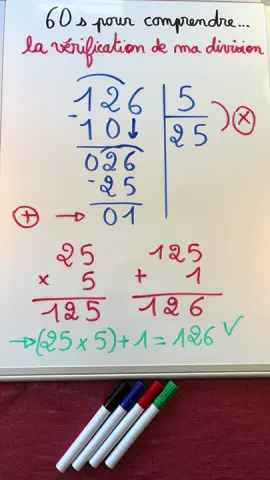 CM1/CM2 - Je fais une division et je vérifie facilement si elle est juste en 1 min 😉 #primaire #lescoursdesandra #maths #coursenligne #division