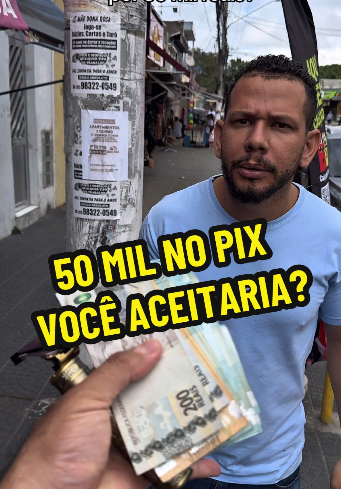 Você aceitava os 50 mil? . #humor #viralvideos #noticias #sobrancelhas #comedia #humortiktok #memesbrasil #fyp 