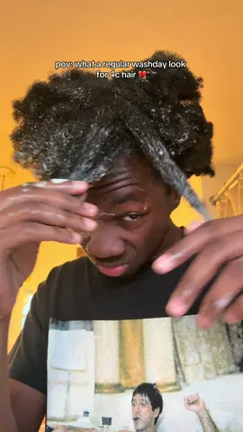 washing your hair after taking out braids is pain #brycewsly #hairgrowth #hairgrowthjourney #hairtok #4c #4chair #fyp