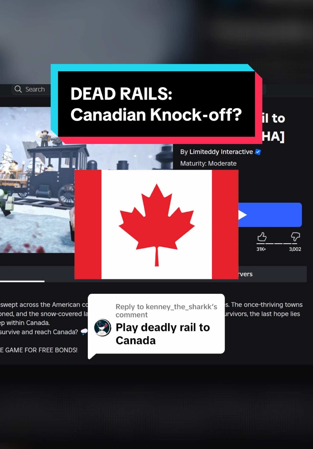 Replying to @kenney_the_sharkk This Dead Rails Clone is… 🇨🇦 #roblox #deadrails #robloxfyp #tierlist #robloxrp #canada🇨🇦 #robloxcanada 