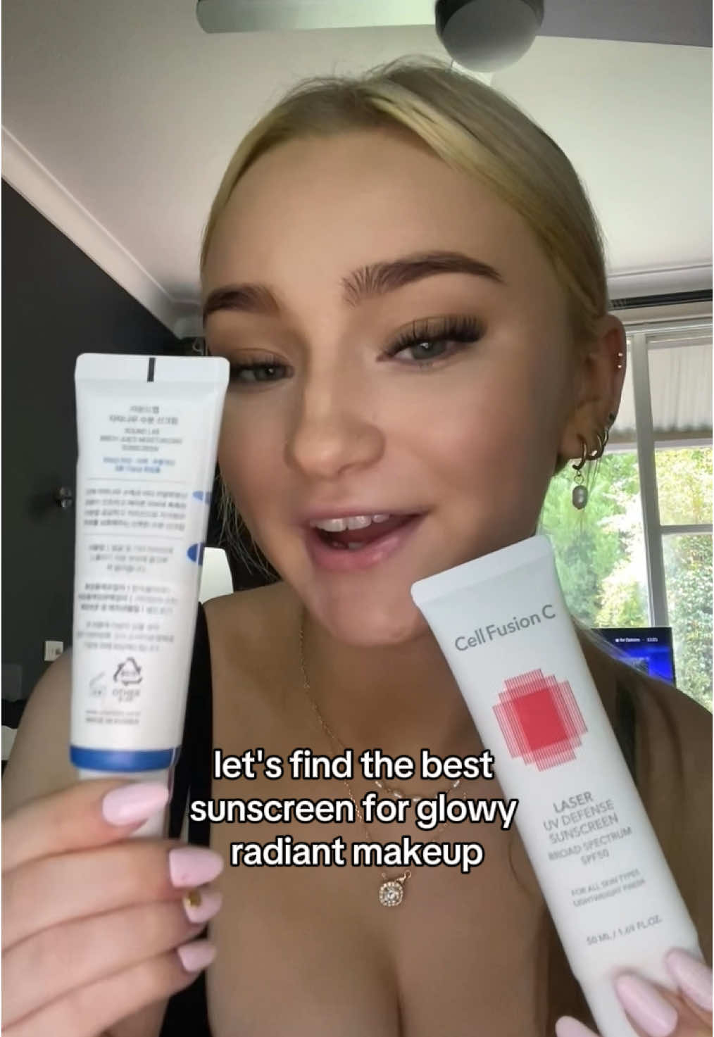 @Cell Fusion C UV Defense Laser Sunscreen ❤️ #cellfusionc #laseruvsunscreen #oliveyoungbest #skincare2025 #sunscreenreview #glassskin #pdrn 