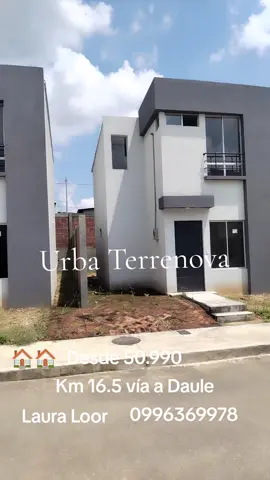 Más información al 0996369978 Laura Loor tu asesora inmobiliaria de confianza Urbanización Terrenova, km 16.5 vía a Daule ingreso por big cola antes de mi lote, precios de locos, solo abril desde 50.990 