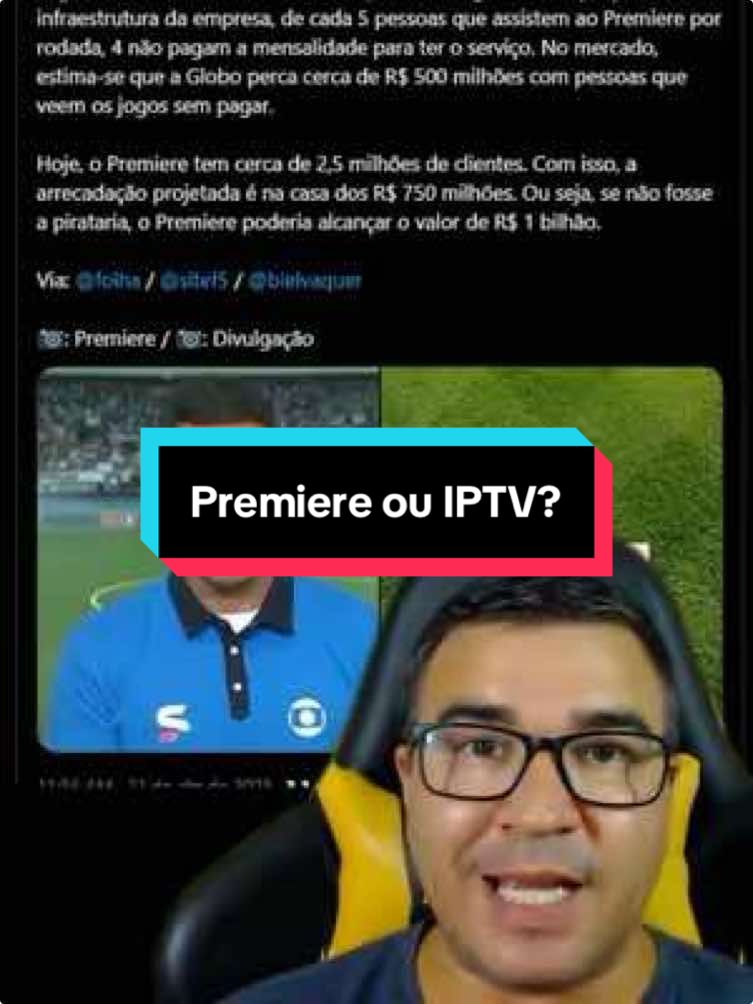 4 assistem de graça, só 1 paga: o Premiere tá sangrando com a pirataria #Premiere #Futebolbrasileiro #Pirataria #Globo #futebol #creatorsearchinsights