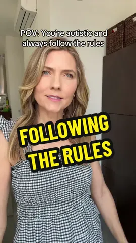 When you follow the rules exactly as written and everyone calls you rigid, but really, you're just trying to stay regulated and not have a meltdown. This isn’t being “too much.” It’s autistic self-regulation in a world that feels chaotic. #autism #autistic #butyoudontlookautistic #autismawareness #rules 
