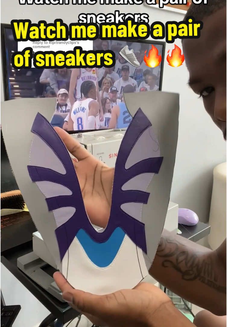Replying to @Ripitrandyclips it took me about a day to make. Here’s how I made em 👟🔥 #sneakers #sneaker #sneakerhead #hypebeast #tzaih #btfo