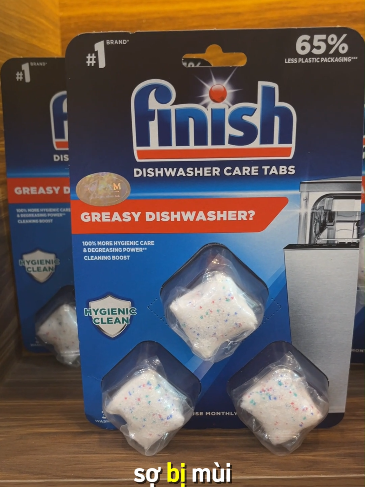 Vỉ 3 viên mới về hàng bán cực chạy của shop đây ạ. Chị em không thích dùng dung dịch vệ sinh thì tham khảo sp này nhé #finish #vesinhmayruabat #vi3vien