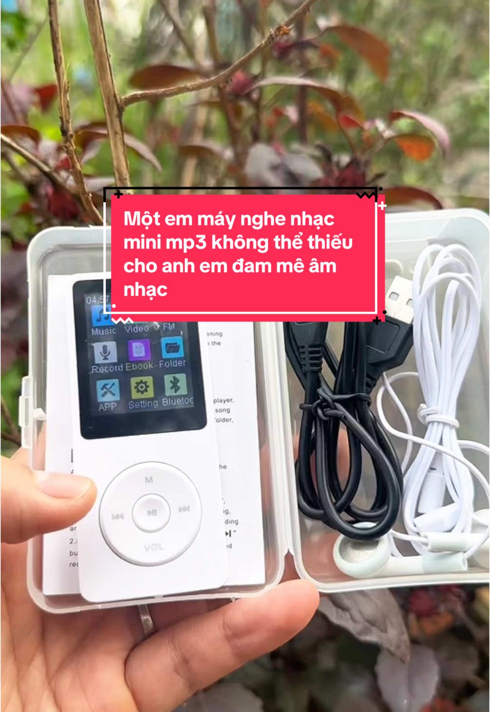 Máy nghe nhạc mini mp3 nhỏ gọn, có thể nghe trực tiếp hoặc qua blutooth #maynghenhac #maynghenhacbluetooth #mp3 #music #mp3tour #mp4 