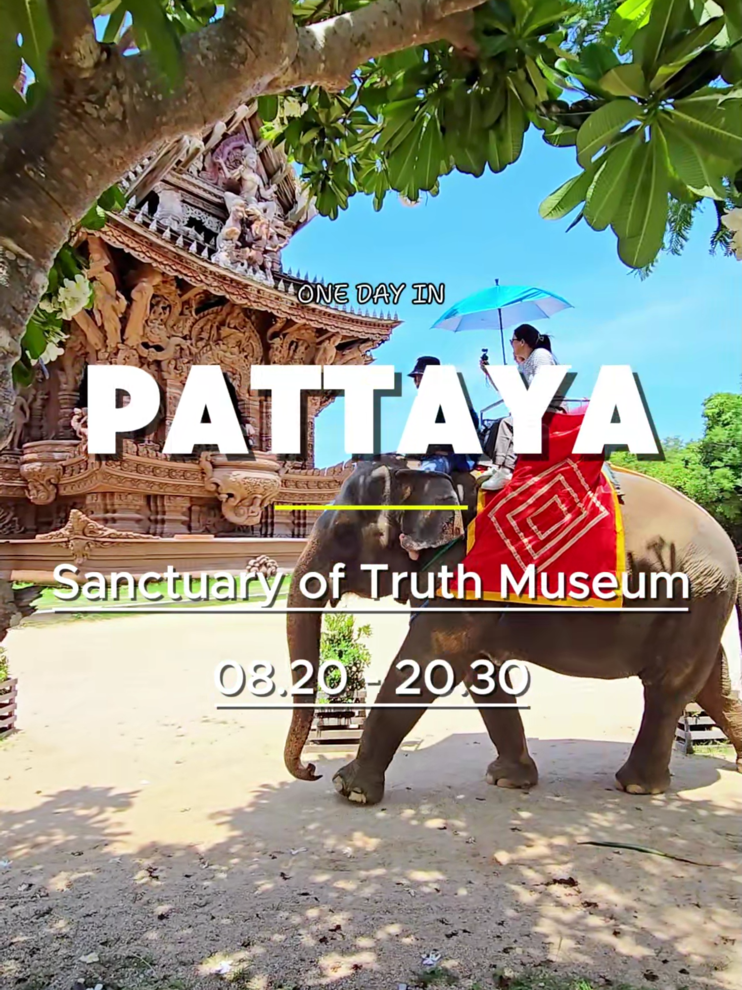 One day in Pattaya #sanctuaryoftruth #ไทยเที่ยวไทย #MesraMuslim #ปราสาทสัจธรรม #onedayin #mustvisit #amazing #amazingthailand #ขี่ช้าง #pattaya  #thailand #thailandtravel