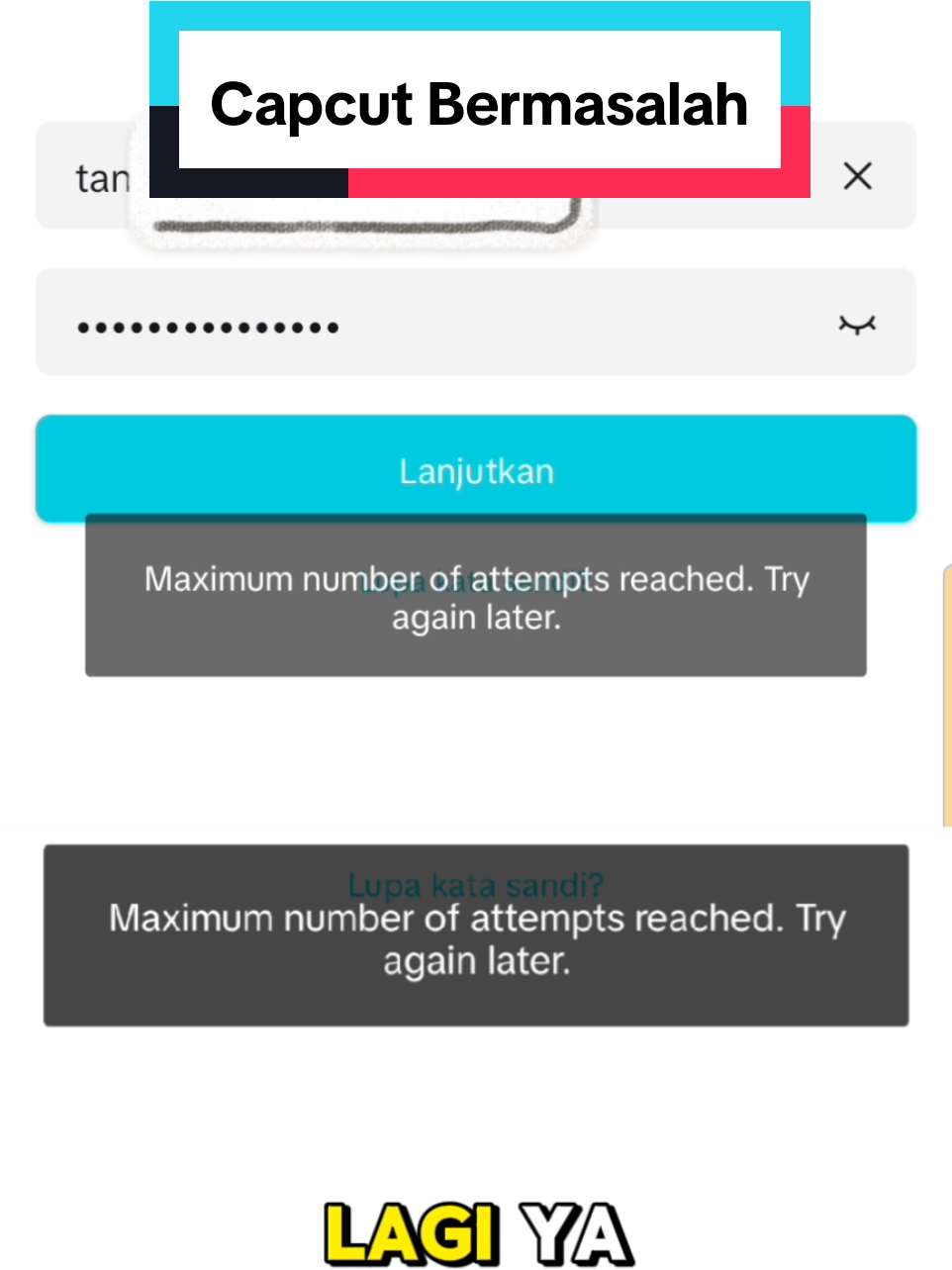 cara mengatasi capcut maximum number of attempts  reached #capcutpro #produkdigital #cuandarirumah #bisnisonline #bisnisanakmuda #caramengatasicapcutmaximumnumber 