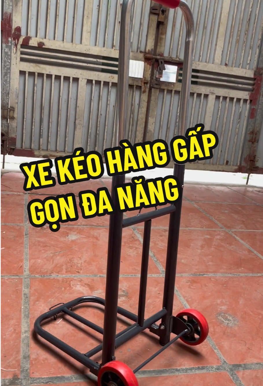 Xe kéo hàng tải đồ gấp gọn có bánh xe đa năng tiện dụng khung théo sơn tĩnh điện chống gỉ chịu tải 90kg #xekeohanggapgon #xekeohangdanang #xekeohangbanhxe #anreview8 #xuhuongtiktok 