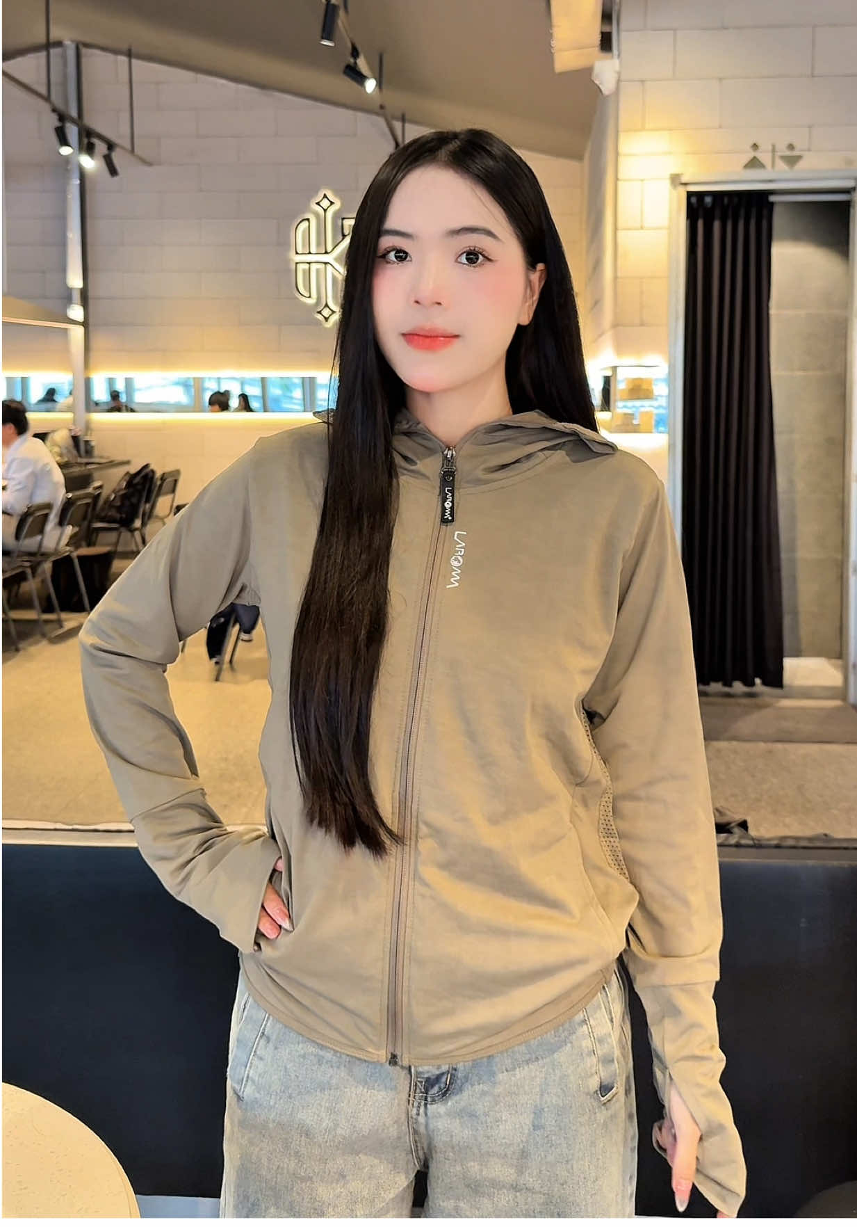 Áo chống nắng nữ 2 lớp dệt Laroma chống nắng UPF50 #aochongnang #aochongnang2lop #aochongnangnu 