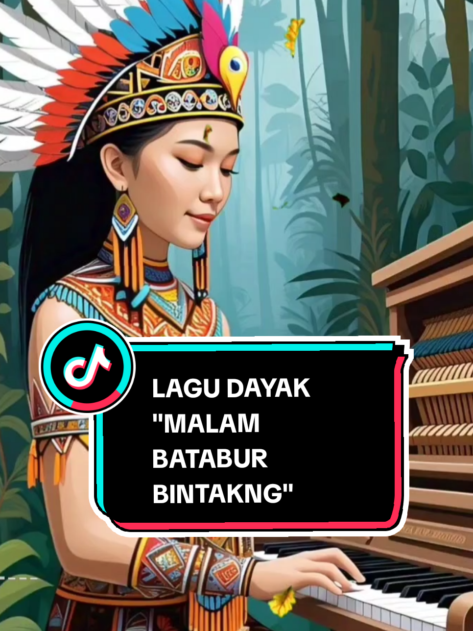 Malam Batabur Bintakng #liriklagu #lirik #dayak #kalimantan #dayakkalimantan #lagudayak #popular #cover 