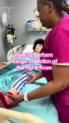 All #cnastudents #needtoonow #how to #perform the #rangeofmotion of  #hip and #kneew #provide #privacy during the #exercises -#cna #scenario #cathetercare #allegiantinstitute #cnaschool #cna a#stepbystep  #cnatrainingandtestingcenter #stepbystep #cnaskills #checkoffs #cnasoftiktok #EduTok #trainingvideo