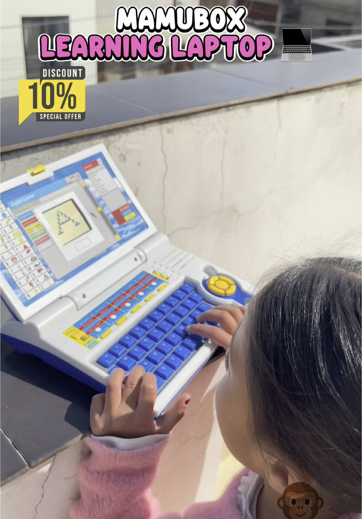 10% off on Mamubox learning laptop 💻 🤎 •	Educational device for young children. 	•	Teaches letters, numbers, and basic literacy. 	•	Interactive games for engaging learning. 	•	Includes sounds and music for added fun. 	•	Designed to be child-friendly and easy to use. Message us to order!!!#mamubox #mamuboxnepal #learningthroughplay #babylaptopgame #kidseducation #improveyourenglish #fypage #viralrëëls