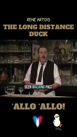 The long distance duck. #alloallo #sitcom #duck #ducks 