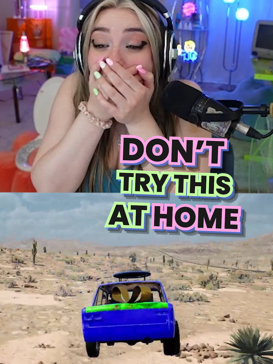I tested the ramp launch so you dont have to 💀 #drivebeyondhorizons #steamgames #gameplay #funnymoments #jumpscare #girlstreamer
