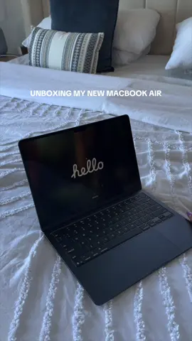 Unboxing my new 13 Inch MacBook Air in Midnight #macbookair #unboxing #asmr #macbookairm4 