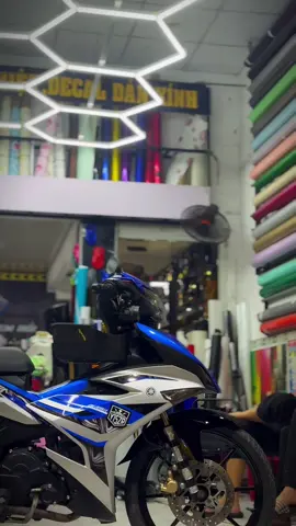 TEM RỜI Y15ZR XANH BẠC CANDY  #temroiy15zr  #exciter150kieng  #exciter150độkiểng🇻🇳 