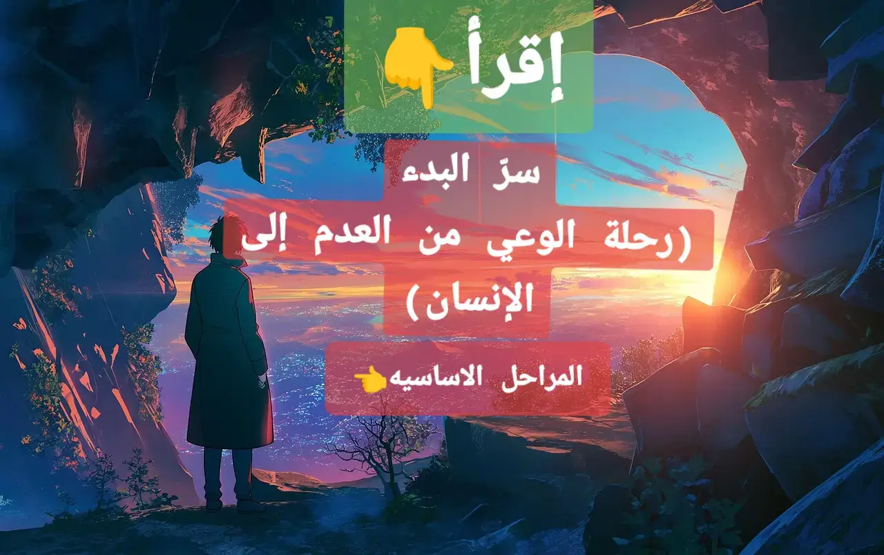 (رحلة الوعي من العدم إلى الإنسان) #سرّ_البدء🤍 