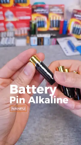 Pin Alkaline NANFU điện áp 1.5V, chuẩn kích thước pin AA/AAA dung lượng cao #pin #pinaa #pinaaa #alkaline #battery #pindungluongcao #dientutienich #nanfu 